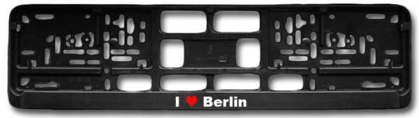 I love Berlin - Kennzeichenhalter von KennzeichenCenter