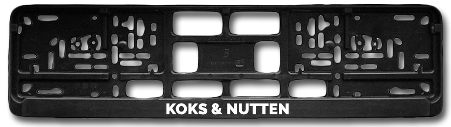 Kennzeichenhalterung "KOKS & NUTTEN"